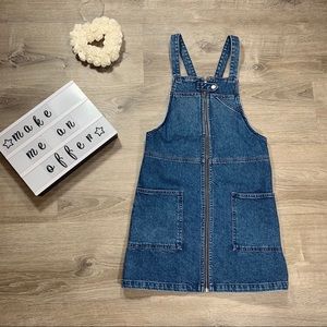 Top shop women’s denim overall dress